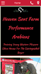Mobile Screenshot of heavensentfarmperformancearabians.com